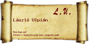 László Ulpián névjegykártya